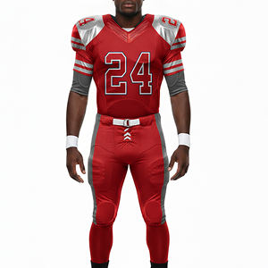 Uniforme de football américain de qualité supérieure, personnalisé, respirant, à séchage rapide, 100% polyester, vêtements d'équipe - Product Image 1