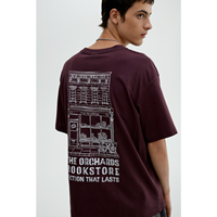 T-shirts Oversize Homme en Gros, Imprimé Graphique Intégral au Dos, 100% Coton, Séchage Rapide, Anti-Boulochage, Vente en Gros, OEM, ODM, Logo Personnalisé