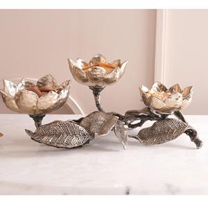 Bols à chocolat faits à la main, 3 compartiments, design poli écologique pour la présentation de fruits secs, tailles standard en gros - Product Image 1