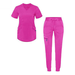 2024 uniformes d'infirmière prêts pour l'extérieur gommages d'hôpital tricotés en Spandex de haute qualité conception de marque privée personnalisée pour les médecins infirmières - Product Image 6
