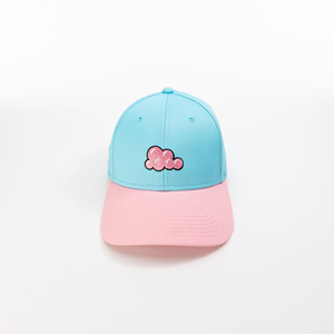 Cotton Baseball Cap Unisex 6-Panel <b>Hat</b> <b>Light</b> Blue Pink Brim Embroidered Cloud Cartoon Design Casual Spring Summer Fit - Product Image 1