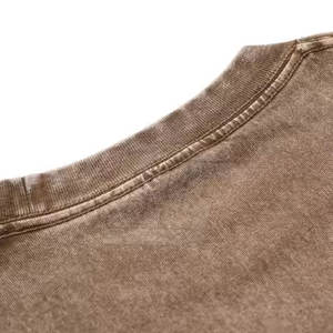 เสื้อยืดโอเวอร์ไซส์ผู้ชายลายฟอกสี ผ้าเนื้อนุ่ม สไตล์สตรีทแวร์ สำหรับใส่ในชีวิตประจำวันและสไตล์คนเมือง - Product Image 4