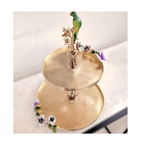 Soporte de aluminio para servidor de pasteles para una elegante presentación de postres en recepciones de bodas, celebraciones de cumpleaños y eventos de catering - Product Image 1