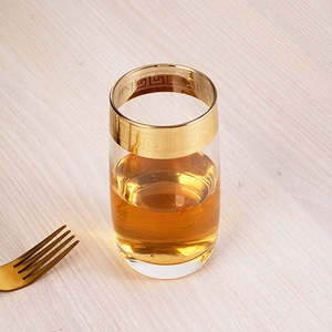 ชุดแก้วน้ำผลไม้ทองเหลืองชุบทอง 2 ใบ - Product Image 6
