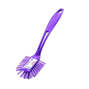 Custom Logo High Quality Dishwashing Cleaning Brush Eco-Friendly <b>Plastic</b> <b>Kitchen</b> Gadget with Steel Wire - Product Image 4