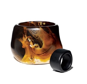 Nouveau design européen et américain Bracelet élastique écaille de tortue vague acrylique Bracelets larges en résine transparente irrégulière - Product Image 2