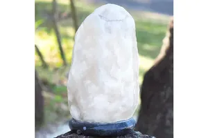 Grandes lampes à sel naturel blanc de l'Himalaya 25 à 50kg, lampes à sel naturel du Pakistan, lampes à sel abordables - Product Image 6