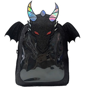 <span class=keywords><strong>Sac</strong></span> à dos personnalisé en Pu à haute capacité avec broderie de <span class=keywords><strong>Dragon</strong></span> - Product Image 5