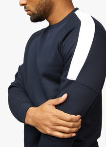 Sweat-shirts à col rond surdimensionnés pour hommes, de haute qualité, en molleton 100% polyester, avec broderie de logo personnalisée - Product Image 4