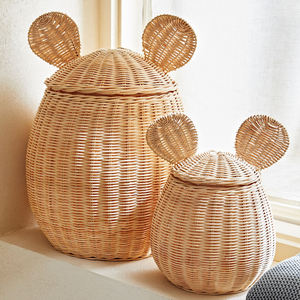 Cesta de Almacenamiento Infantil de Ratán Adorable y Ecológica para Organización de Armarios, Almacenamiento para Habitación Infantil, Venta al por Mayor desde Vietnam - Product Image 3