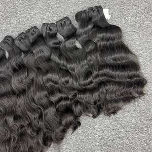 Vente en gros d'extensions de cheveux humains 100% diverses vagues naturelles dans les couleurs de trame article le plus chaud - Product Image 5