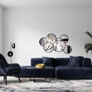 Espejo de mosaico de plata, espejo de mosaico redondo - Product Image 3