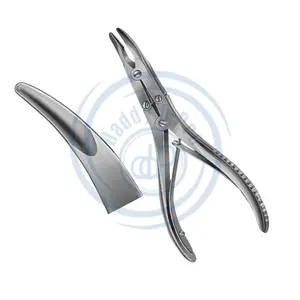 Orthopedic Rongeur Bohler Bone Rongeur Double Action Curved Hinged Rongeur 15cm Sharp Cutting Edges Stainless Steel DADDY D PRO