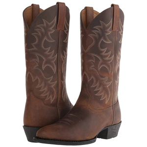 Nouvelles bottes d'équitation en cuir personnalisées avec logo, de bonne qualité, respirantes, bottes d'équitation en cuir pour hommes - Product Image 3