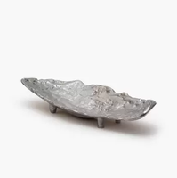Pièce maîtresse décorative finie argentée de table de haute qualité en laiton AK pour décor de table/décor d'hôtel