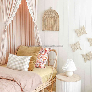 Ornements muraux en rotin de Style nordique Unique, décoration de la maison, salon, tenture murale en rotin arc-en-ciel - Product Image 2