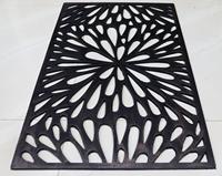 Tapis de porte en caoutchouc noir de qualité supérieure Tapis de porte antidérapants pour la maison et la salle de bain Entrée au prix de gros