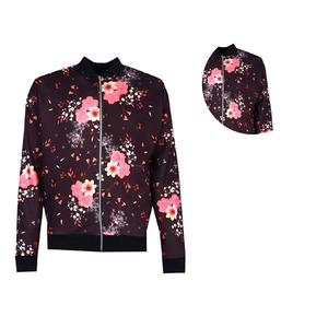 Custom Made 100% Polyester Canvas Stand Collar Sublimation Satin Bomber Jacket Men High Quality Breathable Quick Dry <b>Winter</b> High - Product Image 5
