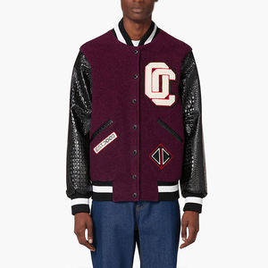 แจ็กเก็ตฤดูหนาวสำหรับผู้ชายเสื้อแจ็กเก็ตออกแบบโอเวอร์ไซส์แขนยาวกันลมแผ่นปักตัวอักษรสำหรับ RA - Product Image 3