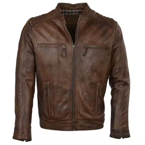 Meilleures ventes Veste en cuir stylée pour homme, différentes couleurs disponibles, Meilleur prix de vente Veste en cuir pour homme - Product Image 4