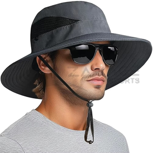 OEM personnalisé été réglable coloré sérigraphié broderie chapeau de soleil polyester protection UV mode respirant seau chapeaux - Product Image 5