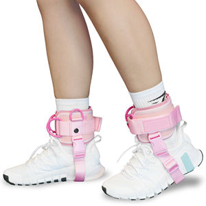 Sangles de cheville professionnelles pour la musculation, rembourrage en néoprène, grillettes réglables avec boucle à pression, poids personnalisés, double anneau en D, chevillères - Product Image 2