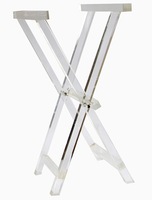 Support de plateau géométrique moderne en plexiglas Royal Family, capacité 20 kg, 37x28x59 cm, léger 3,15 kg, utilisation au sol, salon