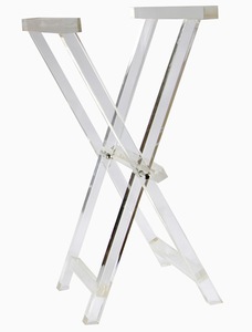 Royal <b>Family</b> Modern Geometric Plexiglass Tray Holder 20kg Capacity 37x28x59cm Lightweight 3.15kg Floor Mount Use Living Room - Product Image 1