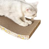 Lit de repos pour chat en carton ondulé épaissi et durable, jouet interactif pour le jeu autonome, tapis de griffage pour aiguiser les griffes