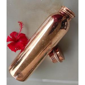 Botella de agua de cobre Beneficios ayurvédicos 500ml Capacidad Reducir la inflamación Mejora la salud de la piel Equilibrio Doshas Viene Cap - Product Image 2