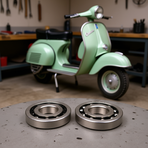 Kit de roulements principaux pour Vespa Large 1953-1972, comprenant vilebrequins et bagues de roulement - Product Image 3