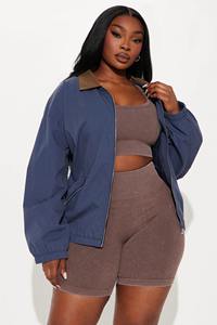 แจ็กเก็ตแบบมีปกคอเสื้อมีซิปสำหรับผู้หญิงเสื้อแจ็คเก็ตแบบเรียบง่ายสำหรับผู้หญิงปรับแต่งได้ - Product Image 2