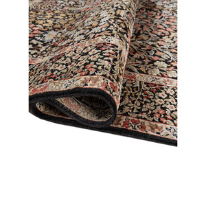 Gulmarg Hand Knotted Wool & Silk <b>Rugs</b> AKWS-13027 Abstract & Floral Pattern 10mm <b>Thickness</b> Rectangular Hallway for Home Floor Use - Product Image 2