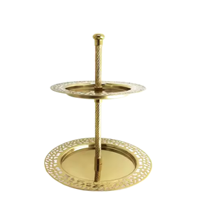 Soporte de pastel de Metal de estilo americano, decoraciones elegantes para fiesta de cumpleaños de boda, precio al por mayor, herramientas para pasteles - Product Image 1