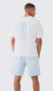 T-shirt long surdimensionné pour homme, 100% coton teint en fil, 240g, personnalisable en couleur et grammage, vente en gros, streetwear, haute qualité, écologique - Product Image 2