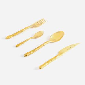 Cubiertos personalizados de Metal de lujo reutilizables resistentes, cuchillo de acero inoxidable, tenedor, cuchara, juego de cubiertos para el hogar, uso de fiesta de boda - Product Image 5