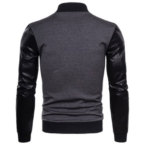 Blouson Bomber Homme en Coton Tricoté Grande Taille avec Col Revers, Imperméable et Respirant, Personnalisable avec Logo OEM pour l'Hiver - Product Image 4