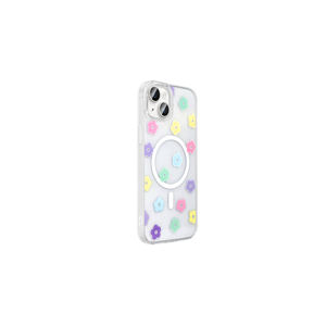 Coque rigide transparente compatible MagSafe Netzy Cool Daisy Pattern pour iPhone 14, protection élégante pour téléphone portable, style INS - Product Image 5