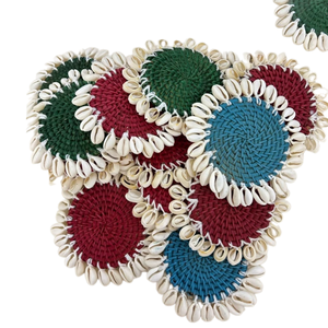 Posavasos de ratán redondo de mimbre artesanal ODM más vendido, vajilla de fiesta de concha más vendida al por mayor de Vietnam - Product Image 3