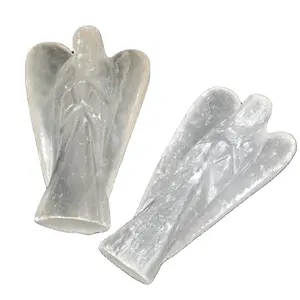 Купить селенитовые ангелы 2 дюйма | Ручной работы оригинальный драгоценный камень ангелы онлайн на АНАМ Агат