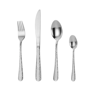 Service de table contemporain Mr.Spoon en acier inoxydable 18/0, 24 pièces pour 6 personnes, kit fourchette/couteau/baguettes, compatible lave-vaisselle, usage professionnel - Product Image 1