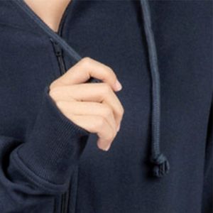 Nueva venta al por mayor de algodón con capucha de color azul marino pakistaní con colores personalizados y bordado al mejor precio gran oferta Sudadera con capucha unisex - Product Image 3