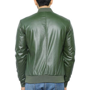 Veste en cuir grande taille pour hommes, vêtements d'hiver, Veste en cuir de motard à prix réduit, Veste en cuir à la mode coupe ajustée - Product Image 6