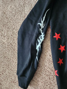 Sudadera con Capucha de Invierno de Felpa Premium 100% Algodón con Diseño de Letras y Pedrería, Parche Cosido Personalizado Ecológico, Unisex - Product Image 5