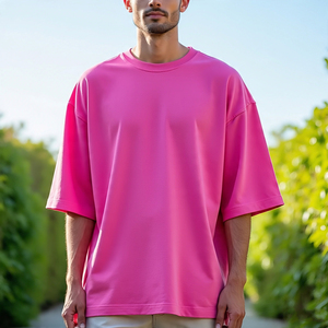 T-shirt à épaules tombantes pour hommes Chemise légère à manches courtes Summer Oversize Tee Shirts Men - Product Image 5