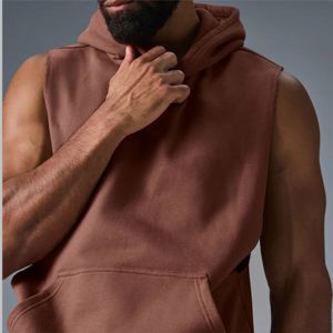 Mens Athletic <b>Sleeveless</b> <b>Hoodie</b> - Moisture-Wicking and Quick-Dry <b>Hoodie</b> for Gym, Running, and Fitness, Perfect for Training - Product Image 2