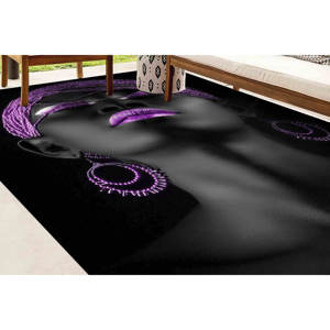 Tapis imprimé : Grand, Petit, Populaire, Noir, Escalier, Luxe, Violet, Ethnique, Personnalisé, Femme Africaine, Tapis doux non tissé - Product Image 2