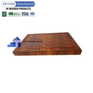 Venta caliente Tablas de cortar de madera de teca sostenible Tabla de cortar de madera de teca para utensilios de cocina al por mayor de Vietnam - Product Image 4