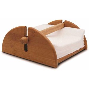 Porta Servilletas Redondo Hecho a Mano de Primera Calidad con Tapa de Madera de Acacia, Organizador de Servilletas, Contenedor de Caja de Servilletas, Estilo de Lujo - Product Image 1