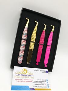 Pinzas para Extensión de Pestañas de Marca Privada Personalizadas, Pinzas para Pestañas de Alta Precisión, Pinzas de Acero Inoxidable de 90 Grados, Sostenibles - Product Image 4